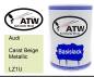 Preview: Audi, Carat Beige Metallic, LZ1U: 500ml Lackdose, von ATW Autoteile West.